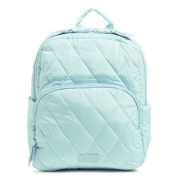 Vera Bradley Ultralight Compact Backpack Sea Salt Blue -NWT - Picture 1 of 5